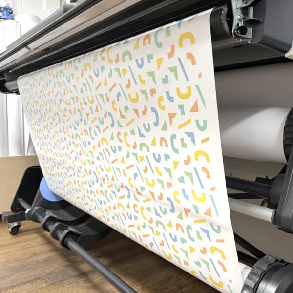 PVC banner printing on the Hp 700W latex printer.