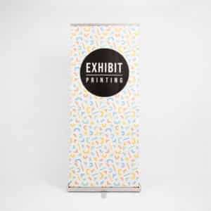 Silver roller banner stand